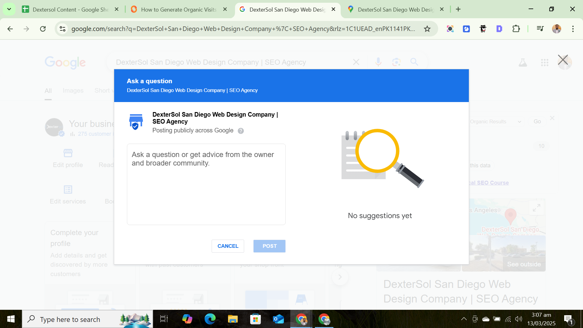 How to Generate organic visits for Google business profile 14 turn on question and answer section in google business profile