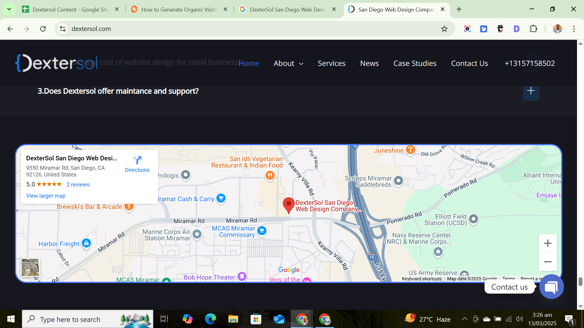 How to Generate organic visits for Google business profile 23 Add google maps link at your website