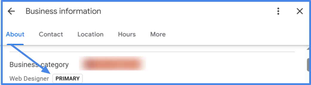 How to Generate organic visits for Google business profile 6 add primary business category in google business profile