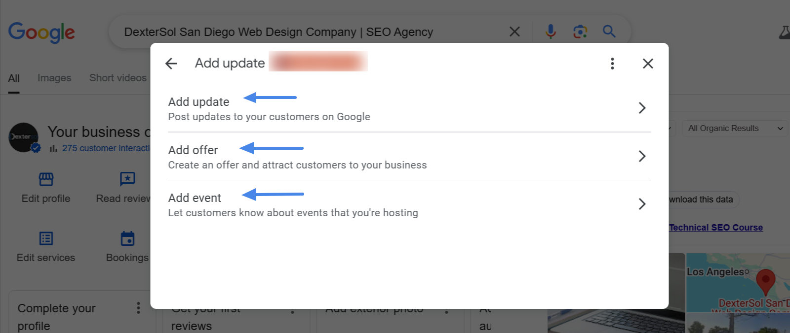 How to Generate organic visits for Google business profile 16 add updates, posts, offers in google business profile